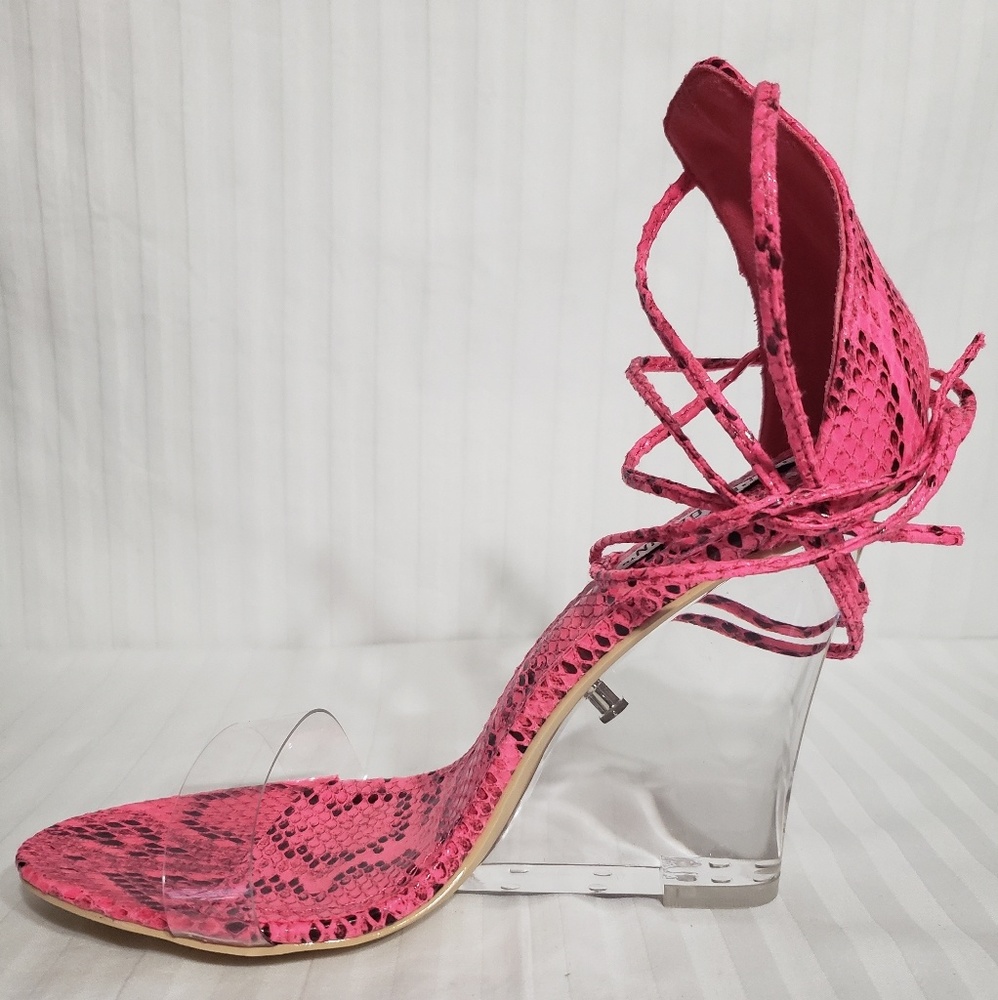 Snake Skin Wedge Heel